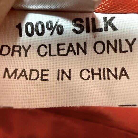 Vintage Dress Size 8 100% Silk Red Embellished Prom Dress Maxi Evening Gown - Picture 16 of 16